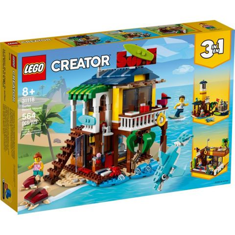 LEGO Creator 3 Σε 1 Surfer Beach House Παραλιακό Σπίτι Του Σέρφερ 31118  / Lego    