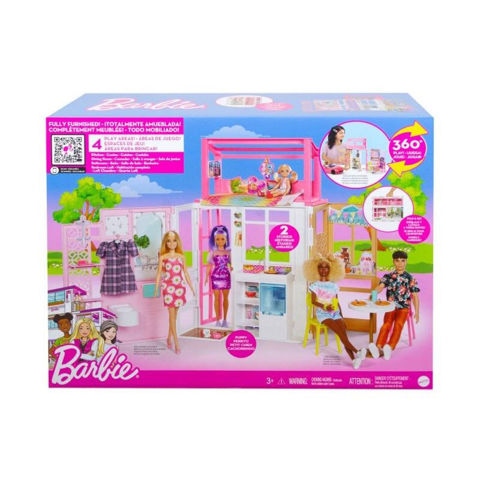 Mattel Barbie Νέο Σπιτάκι- Βαλιτσάκι HCD47  / Σπιτάκια-Playset- Polly Pocket   