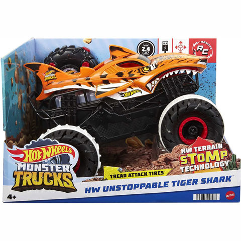  Mattel Hot Wheels RC Monster Trucks Tiger Shark Τηλεκατευθυνόμενο 1:15 HGV87   