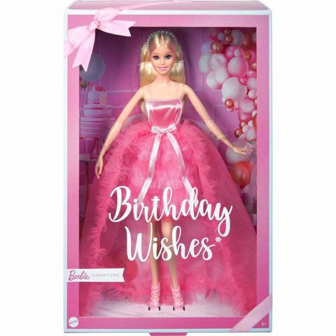 Mattel Barbie Νέα Συλλεκτική Χαρούμενα Γενέθλια 2023 HJX01  / Barbie-Κούκλες Μόδας   