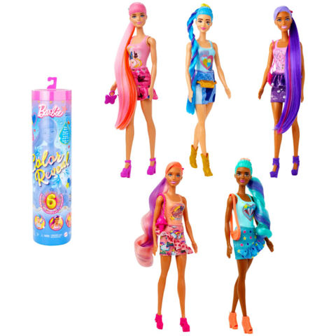 Mattel Barbie Color Reveal Totally Denim Series - Σχέδια HJX55  / Barbie-Κούκλες Μόδας   