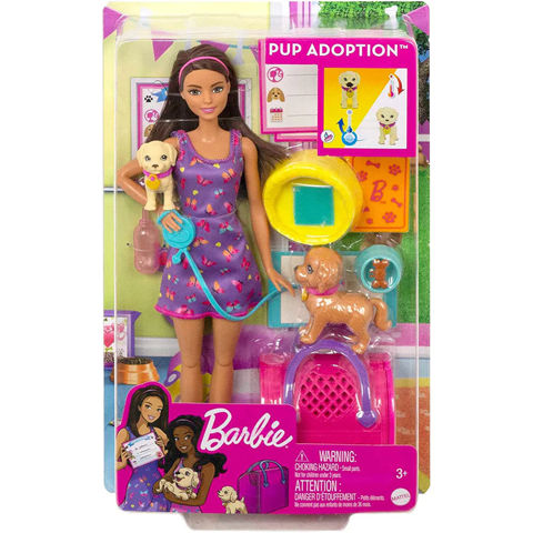 Mattel Barbie Κουταβάκια Καστανά Μαλλιά HKD86  / Barbie-Κούκλες Μόδας   