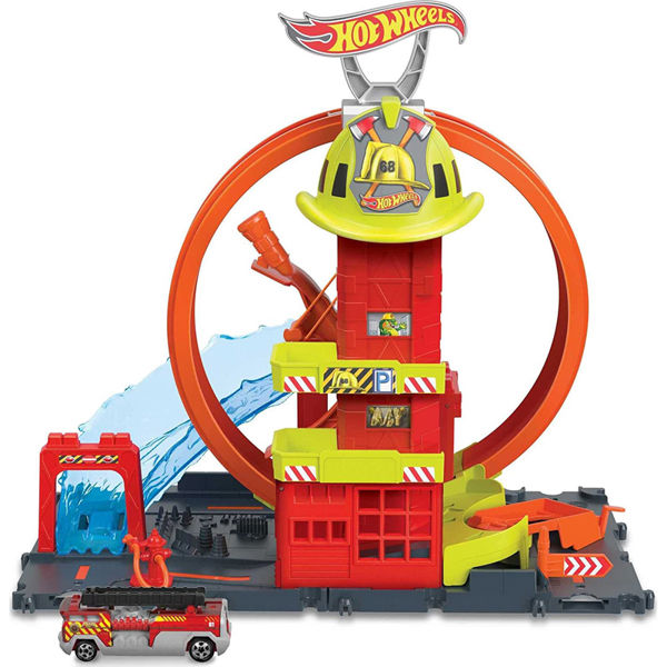  Mattel Hot Wheels City Fire Station HKX41 