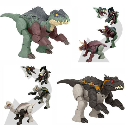 Mattel Jurassic World Μεγάλοι Δεινόσαυροι 2 σε 1 - Σχέδια HPD33  / Αγόρι   