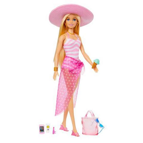 Mattel Barbie Beach glam με αξεσουάρ HPL73  / Κορίτσι   