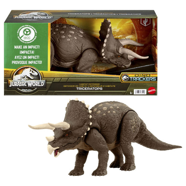 Mattel Jurassic World HPP88 Recycled Triceratops Dinosaur 