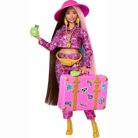 Mattel Κούκλα Barbie Extra Fly Vacation Safari HPT48  / Barbie-Κούκλες Μόδας   