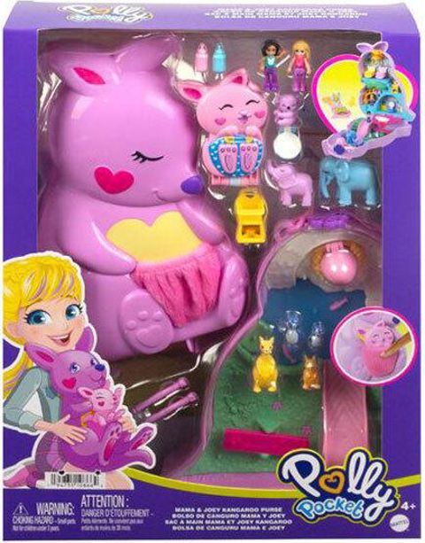 Mattel Polly Pocket Mini - Τρέντι Τσαντάκι Mama and Joey Kangaroo  / Σπιτάκια-Playset- Polly Pocket   
