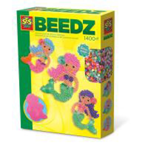 Children's Beedz Mermaid Iron-on Beads Mosaic Set, 1400 Iron-on Beads Mix, Girl 