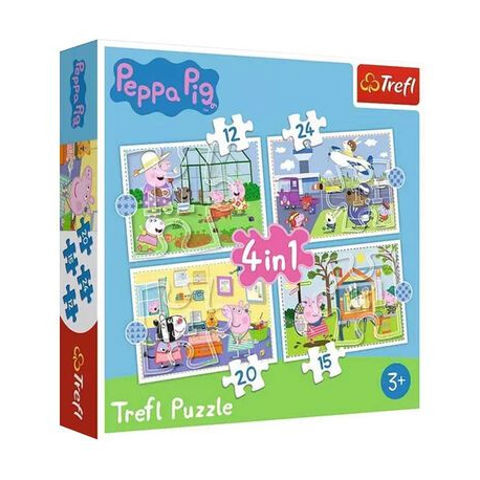 Παζλ 4 σε 1 Trefl Puzzle Peppa Pig Hol  /  Puzzles   