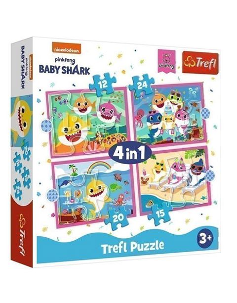 Puzzle Baby Shark Nickelodeon Trefl (12/24/20/15 Κομμάτια) 817-34378  /  Puzzles   