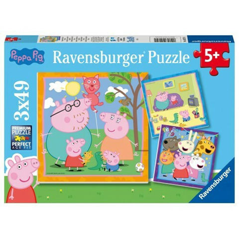 Ravensburger Παζλ 3x49 τεμ. Πέππα το Γουρουνάκι  /  Puzzles   