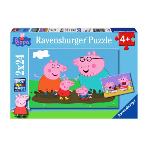 Ravensburger Puzzle 2x24 τμχ Peppa Το Γουρουνάκι 09082  /  Puzzles   
