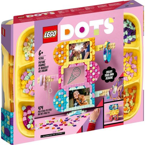 Σετ Lego Dots - Βραχιόλι και κορνίζα φωτογραφιών Ice Cream (41956)  / Lego    