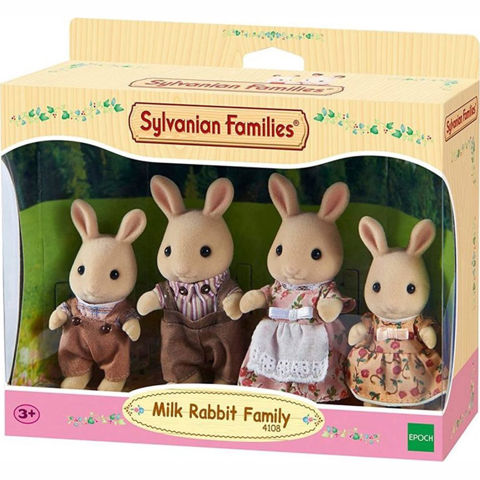 Sylvanian Families: Οικογένεια Λαγών Milk Rabbit 4108  /  Sylvanian Families-Pony-Peppa pig   