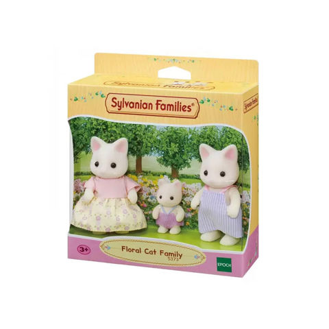  Sylvanian Families: Floral Cat Family Οικογένεια Γάτες 5373  /  Sylvanian Families-Pony-Peppa pig   