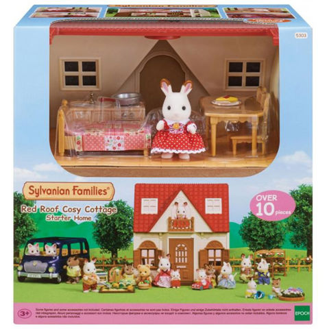  Sylvanian Families: Red Roof Cosy Cottage 5567  /  Sylvanian Families-Pony-Peppa pig   