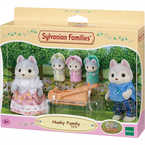  Sylvanian Families: Husky Family 5636  /  Sylvanian Families-Pony-Peppa pig   