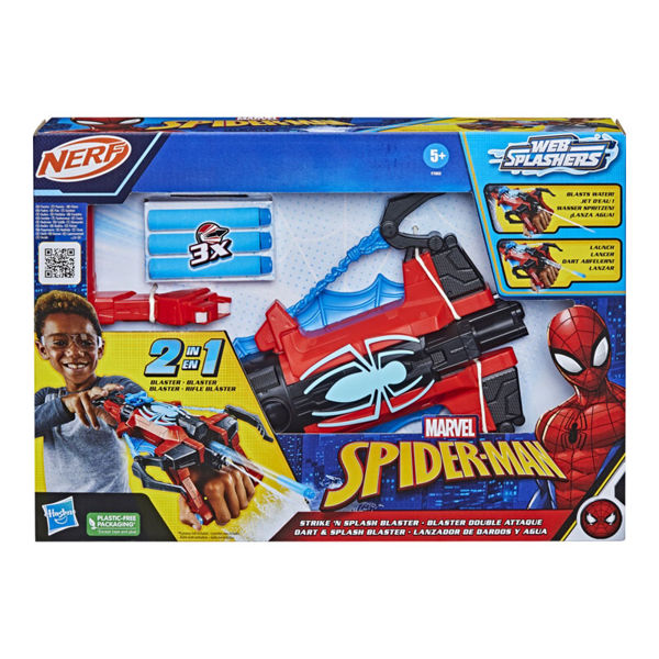 Hasbro Nerf Marvel Spider-Man Strike n' Splash Blaster F7852 