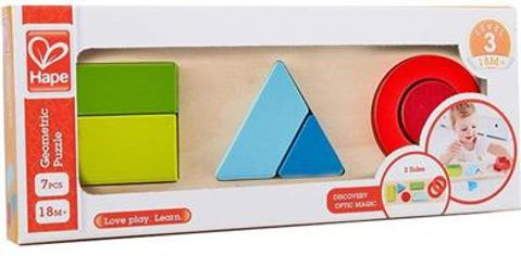  Hape Happy Puzzles Ξύλινο Παζλ Γεωμετρικά Σχήματα (E1615A)   / Ξύλινα Παιχνίδια   