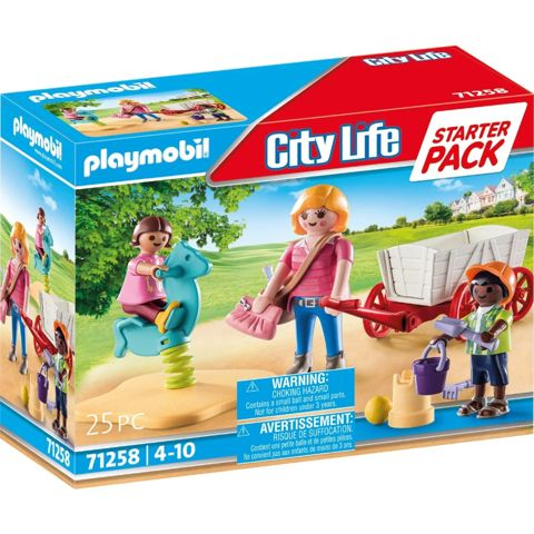 Playmobil City Life Starter Pack Νηπιαγωγός Με Παιδάκια Και Καροτσάκι  / Playmobil   