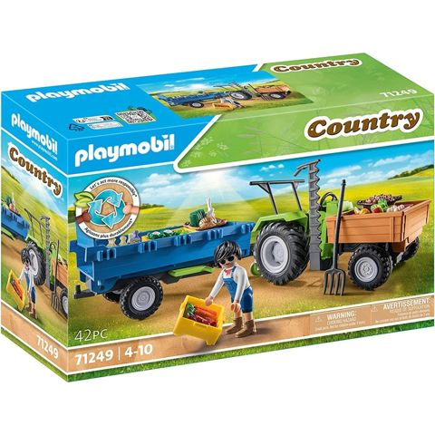 Playmobil Country Αγροτικό Τρακτέρ Με Καρότσα  / Playmobil   