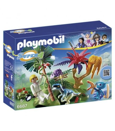 PLAYMOBIL SUPER 4 THE SPARK ON THE LOST ISLAND (# 6687)  / Playmobil   